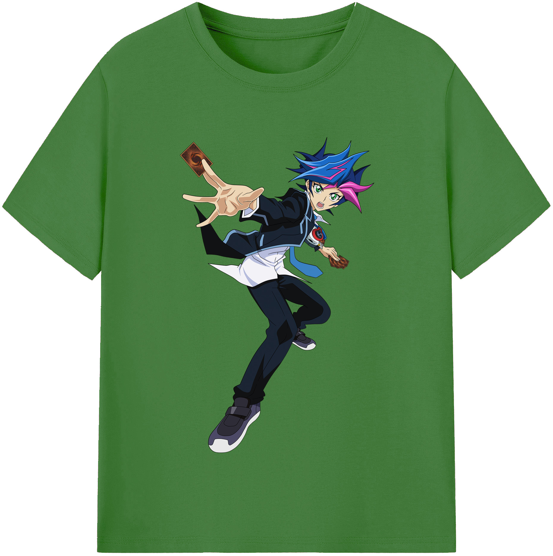（画像用） 遊☆戯☆王 Yu-Gi-Oh! レディースカジュアルプリントTシャツ（綿100％）